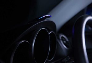 GOFAR ray mounted on the dashboard