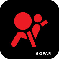 car airbag indicator safety symbol
