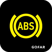 car anti-lock braking system safety symbol