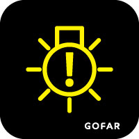 car exterior light fault lighting symbol