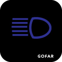 car high beam light indicator lighting symbol