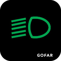 low beam indicator lighting symbol