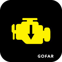 car reduced power warning safety symbol