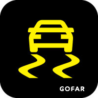 car traction control light safety symbol