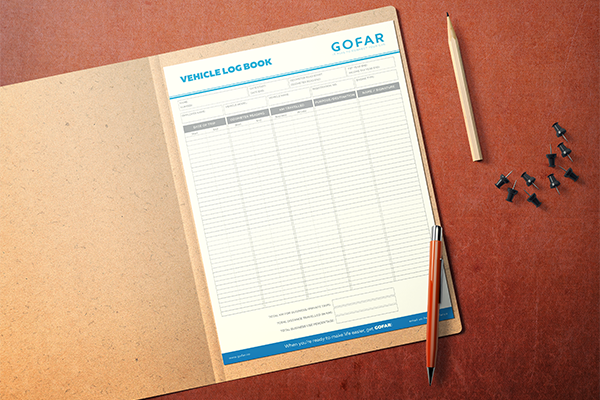 GOFAR vehicle logbook sheet