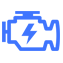 blue engine icon