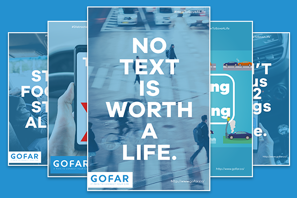distracted driving road safety posters thumbnail