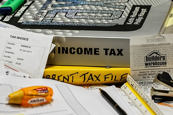 paper and books about income tax information