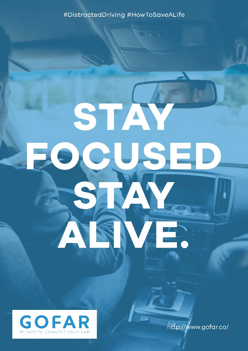 stay focused - driving safety posters