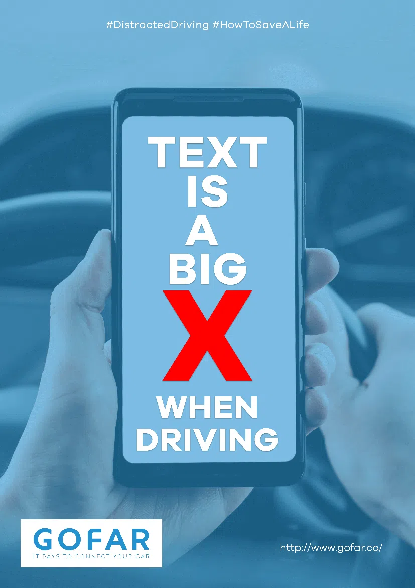 texting is a big x - driving safety posters