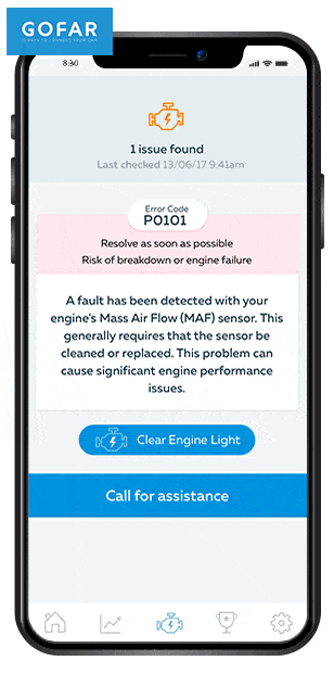 GOFAR logbook app animated screenshots