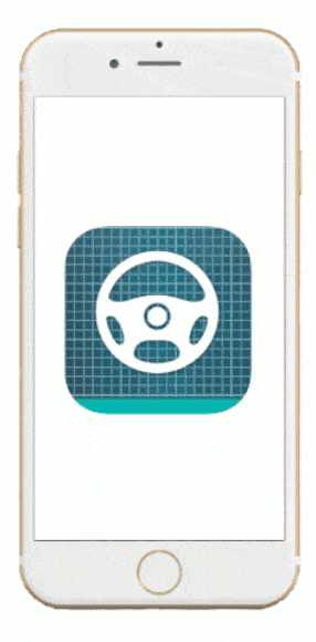 Driver Direct app animated screenshots of features