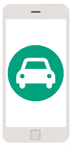 Driversnote app animated screenshots of interface