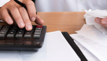 Businessman working at the office