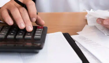 Businessman working at the office