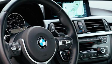 black bmw dashboard