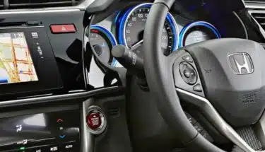 honda black car dashboard