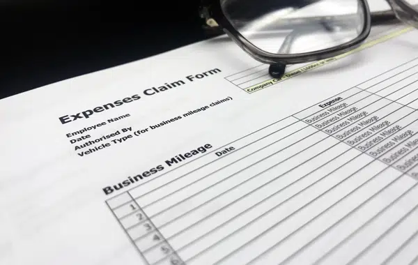 business mileage expenses claim form