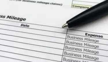 Expenses stock photo which shows a standard expense form